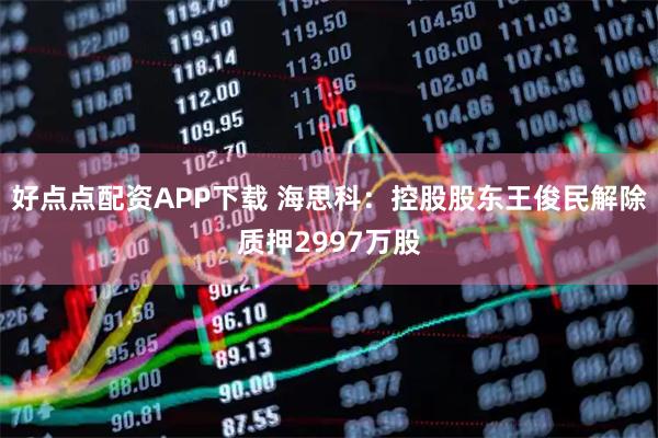 好点点配资APP下载 海思科：控股股东王俊民解除质押2997万股