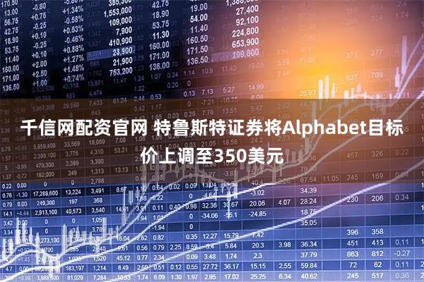 千信网配资官网 特鲁斯特证券将Alphabet目标价上调至350美元